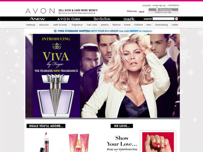 Avon Viva by Fergie website