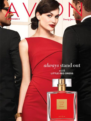 Avon Little Red Dress Perfume Ad