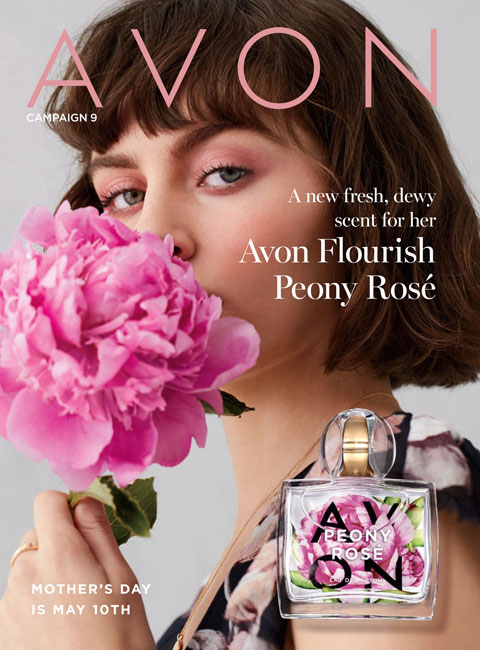Avon Flourish Peony Rose Fragrance Campaign Cover
