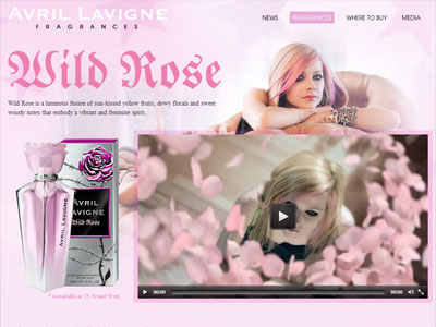Avril Lavigne Wild Rose website
