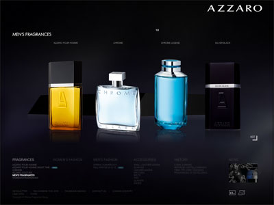 Azzaro Chrome Summer 2013 website