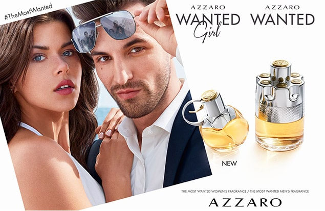 Azzaro Wanted Girl Fragrance Ad with Georgia Fowler and Nikolai Danielsen