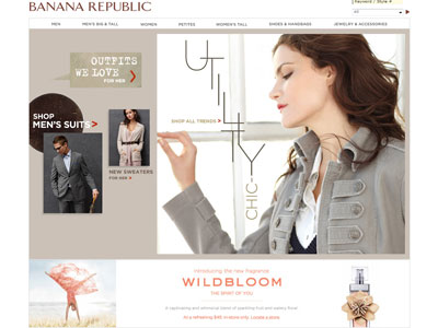 Banana Republic Wildbloom website