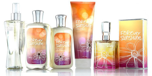Forever Sunshine Bath and Body Works fragrances