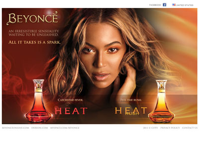 Beyonce Heat website