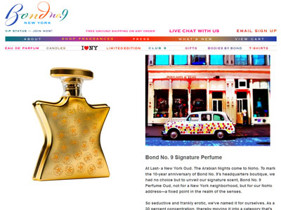 Bond No.9 Signature Perfume Website