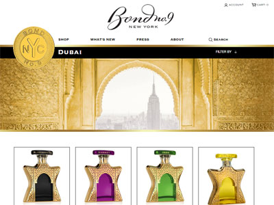 Bond No.9 Dubai III Website