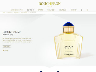 Boucheron Jaipur Homme website