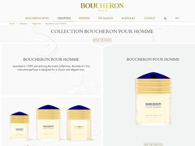 Boucheron Pour Homme website