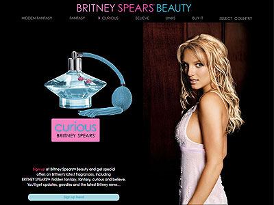 Curious Britney Spears website