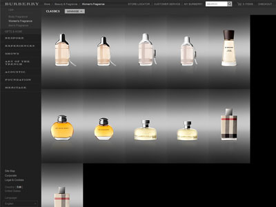 Burberry Touch for Men website