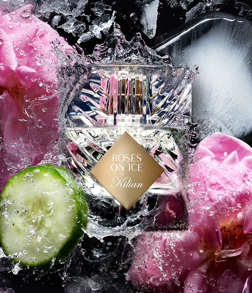 Kilian Roses on Ice perfume ad