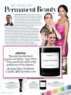 Byredo Parfums editorial InStyle November 2020