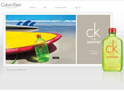 Calvin Klein CK One Summer 2012 website
