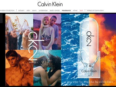 Calvin Klein CK2 Website