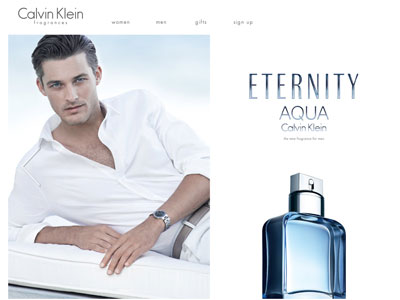 Calvin Klein Eternity for Men Aqua website