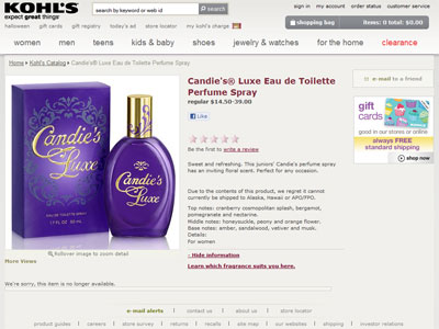 Candie's Luxe website
