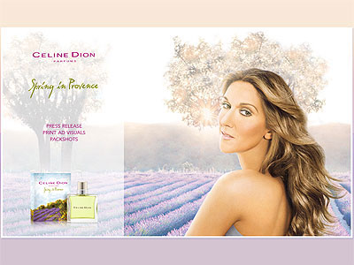Celine Dion Spring in Provence website