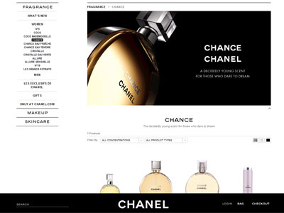 Chanel Chance website