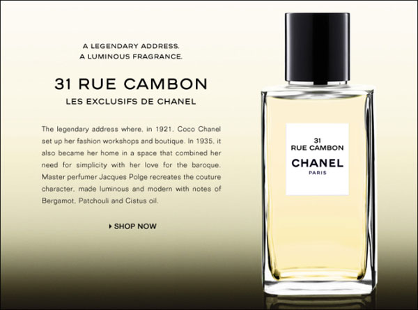 Chanel 31 Rue Cambon perfume