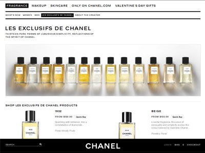 Chanel Les Exclusifs 1932 website