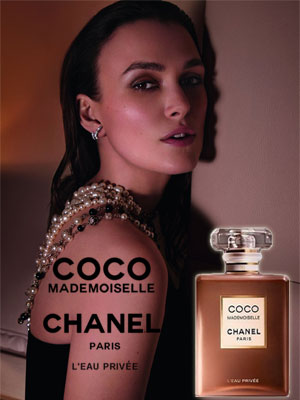 Chanel Coco Mademoiselle L'Eau Privee ad Keira Knightley