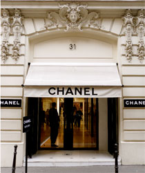 Chanel boutique, 31 Rue Cambon, Paris France