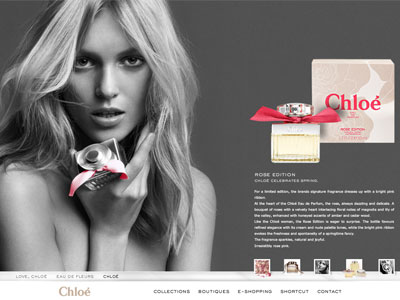 Chloe Perfume website