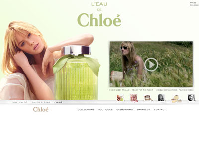 L'Eau de Chloe website