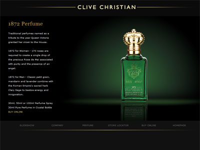 Clive Chrisian 1872 for Women website