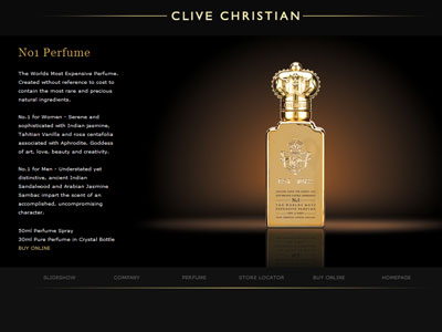Clive Chrisian No.1 for Men website
