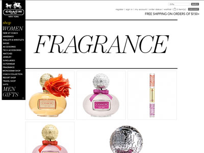 Coach Signature Perfume website