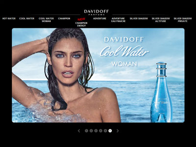 Davidoff Cool Water Woman website