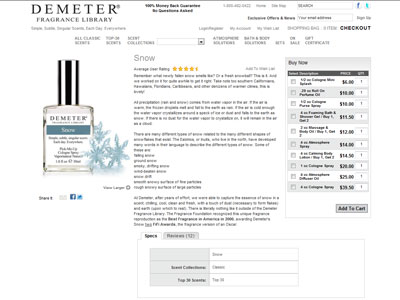 Demeter Snow website