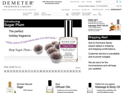 Demeter Sugar Plum website