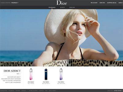Dior Addict Eau Fraiche Website
