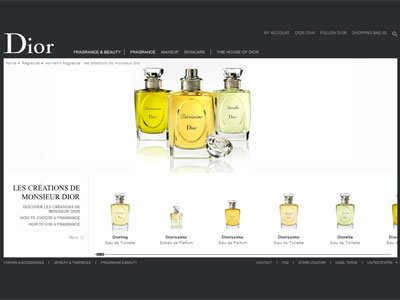 Dior Diorissimo website