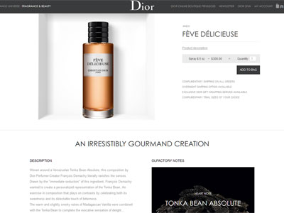 Dior Feve Delicieuse Website
