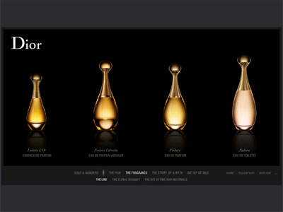 Dior J'adore Viole de Parfum website