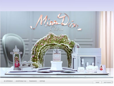 Miss Dior Cherie website