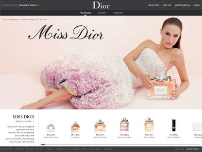 Miss Dior Eau de Toilette website