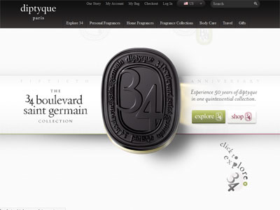 Diptyque 34 Boulevard Saint Germain website