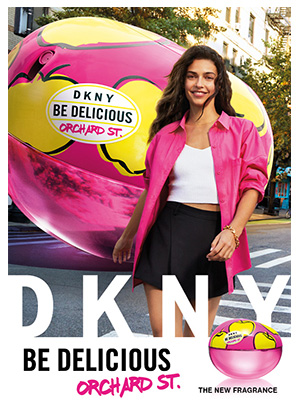 DKNY Be Delicious Orchard St. perfume ad 2023