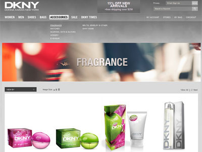 DKNY Be Delicious Fresh Blossom website