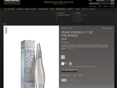 Donna Karan Cashmere Mist Pearl Essence website
