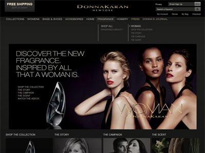 Donna Karan Woman website