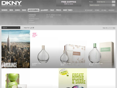 Pure DKNY Verbena website