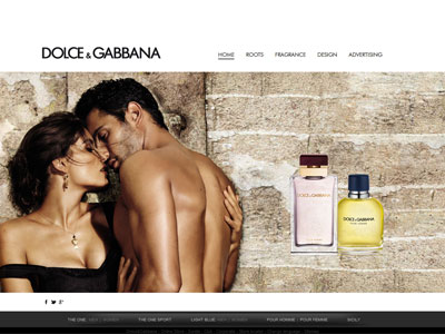 Dolce & Gabbana Pour Homme website