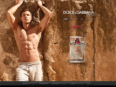 Dolce & Gabbana The One Sport website