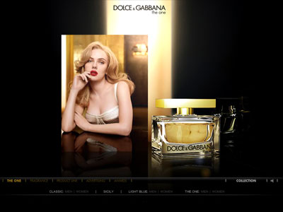 Dolce & Gabbana The One website